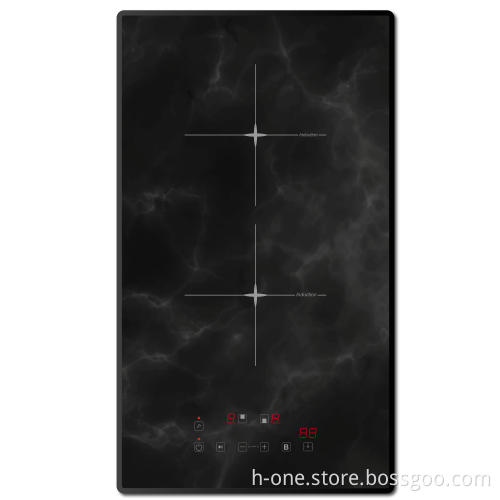 3-Year Warranty 3600W High Power 2 Burner Induction Cooktop with Booster Function
